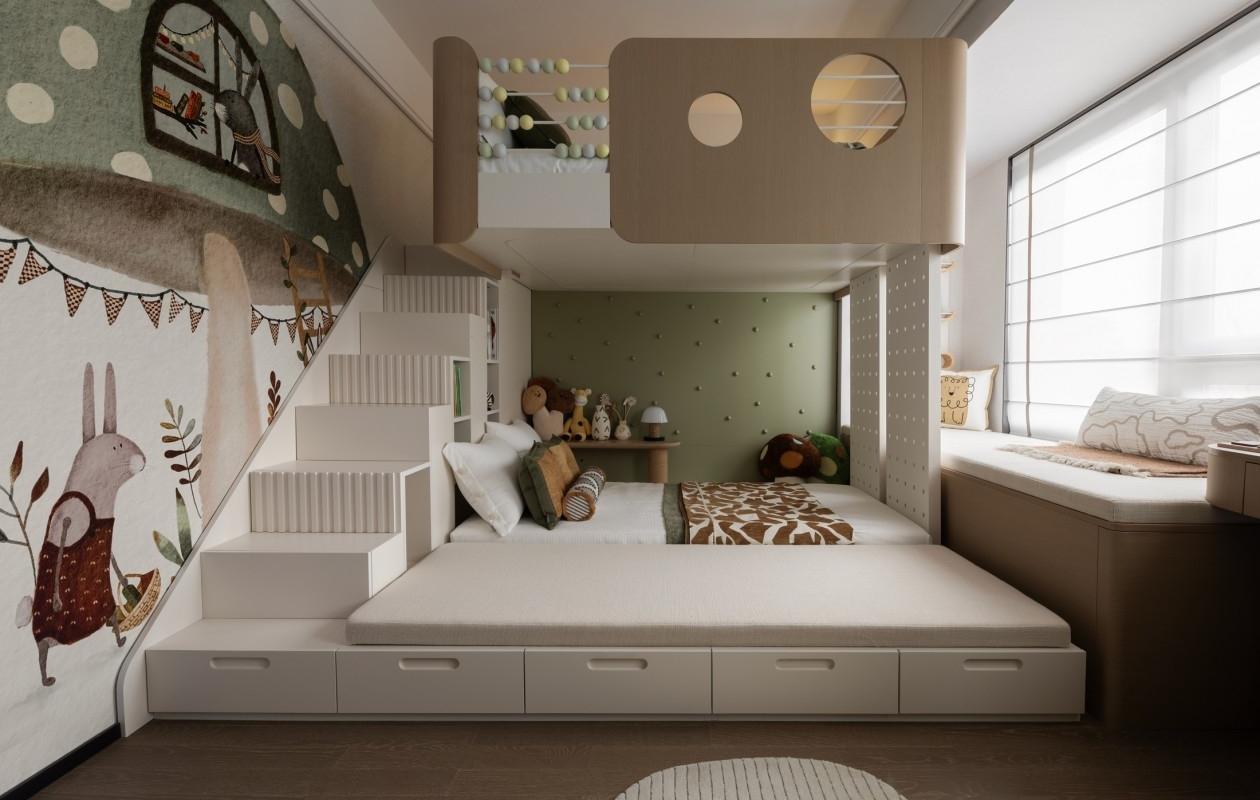 金秋设计 | 重庆永川万科城119㎡户型样板间-20