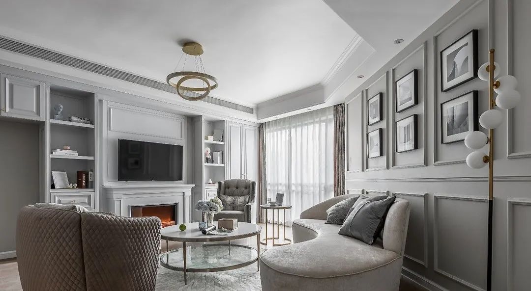 120㎡美式轻奢家居,精致优雅的时尚生活!-4