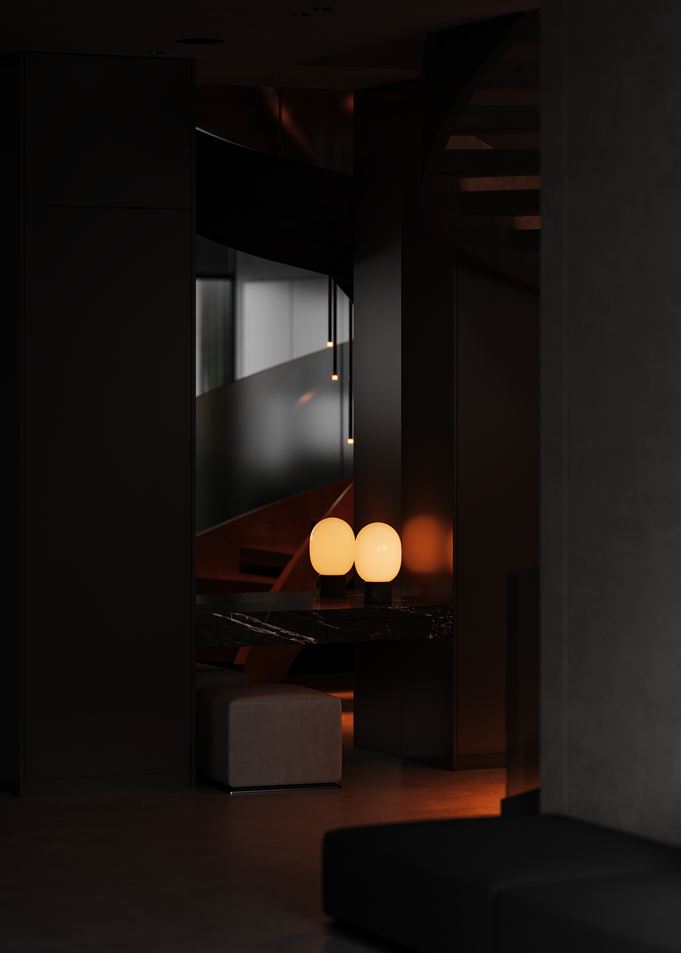 130平 高级黑色系空间，超赞！-4