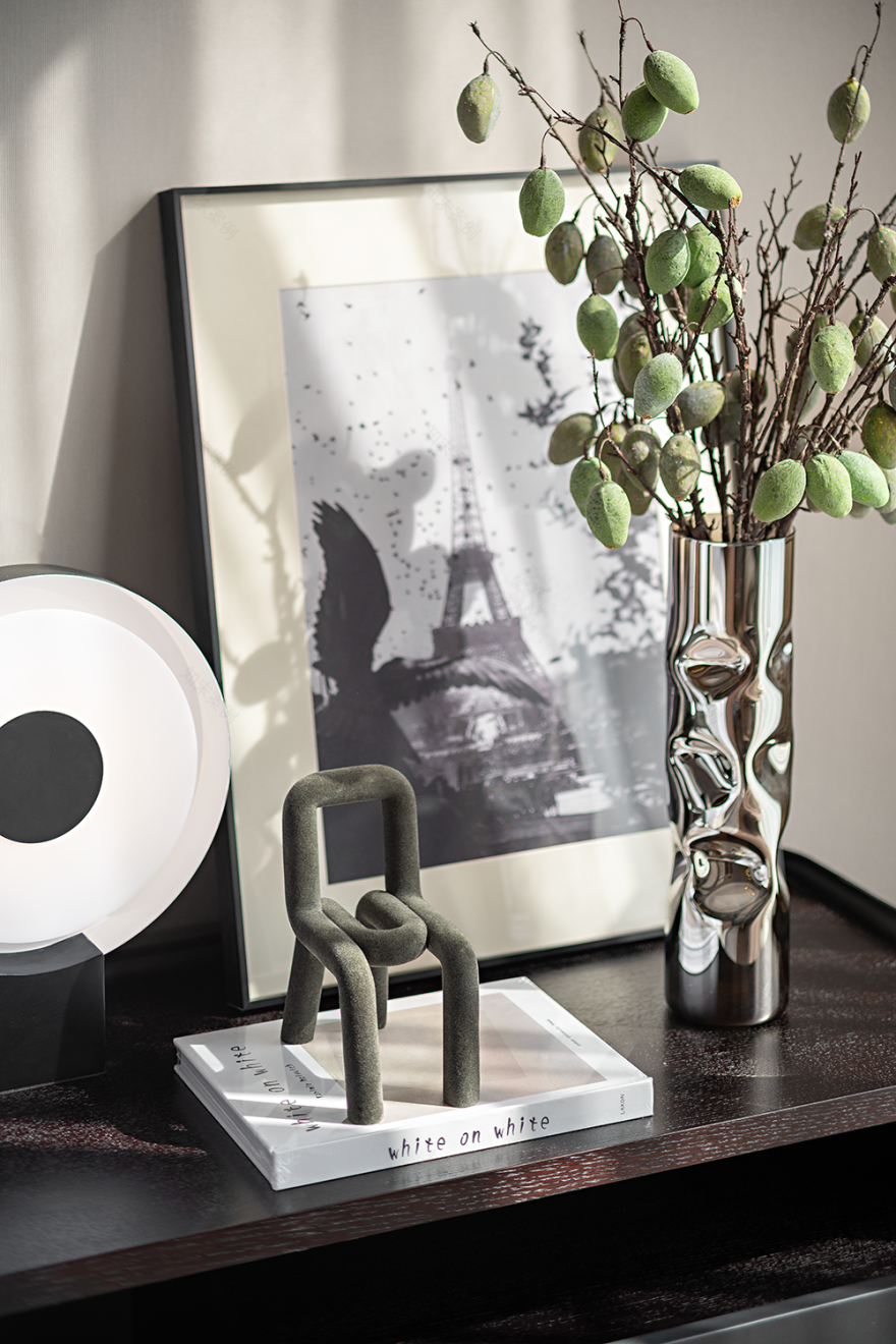 雕塑艺术与光影的奢华平层设计-33