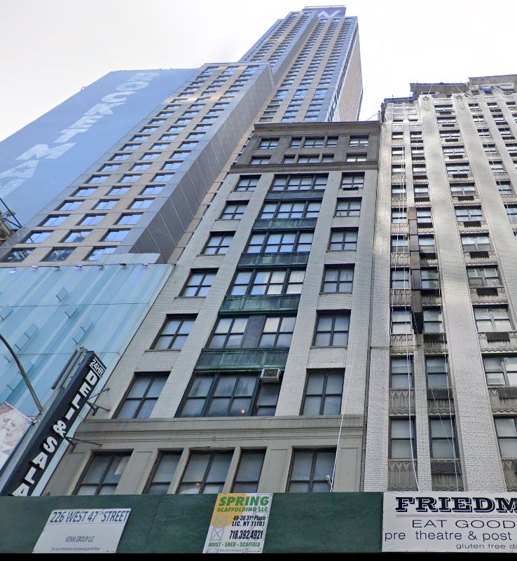 Construction Rises on Hotel Conversion at 224 West 47th Street in Times Square, Manhattan - New York YIMBY-5