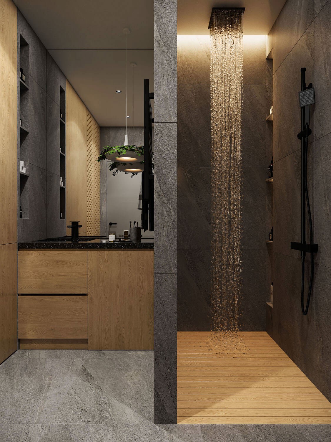 木质+高级灰 舒适到极致的住宅空间-21