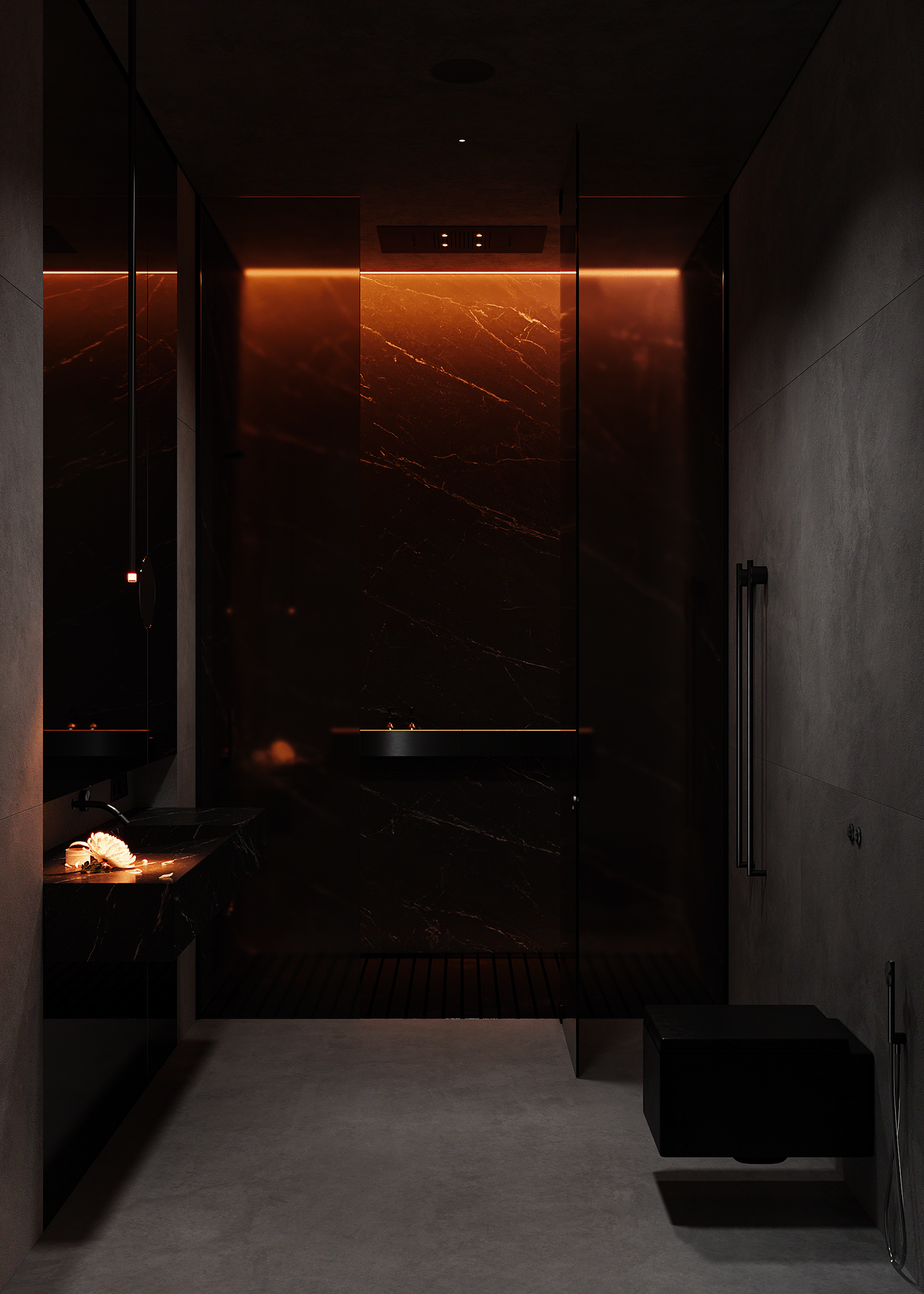 130平 高级黑色系空间，超赞！-16