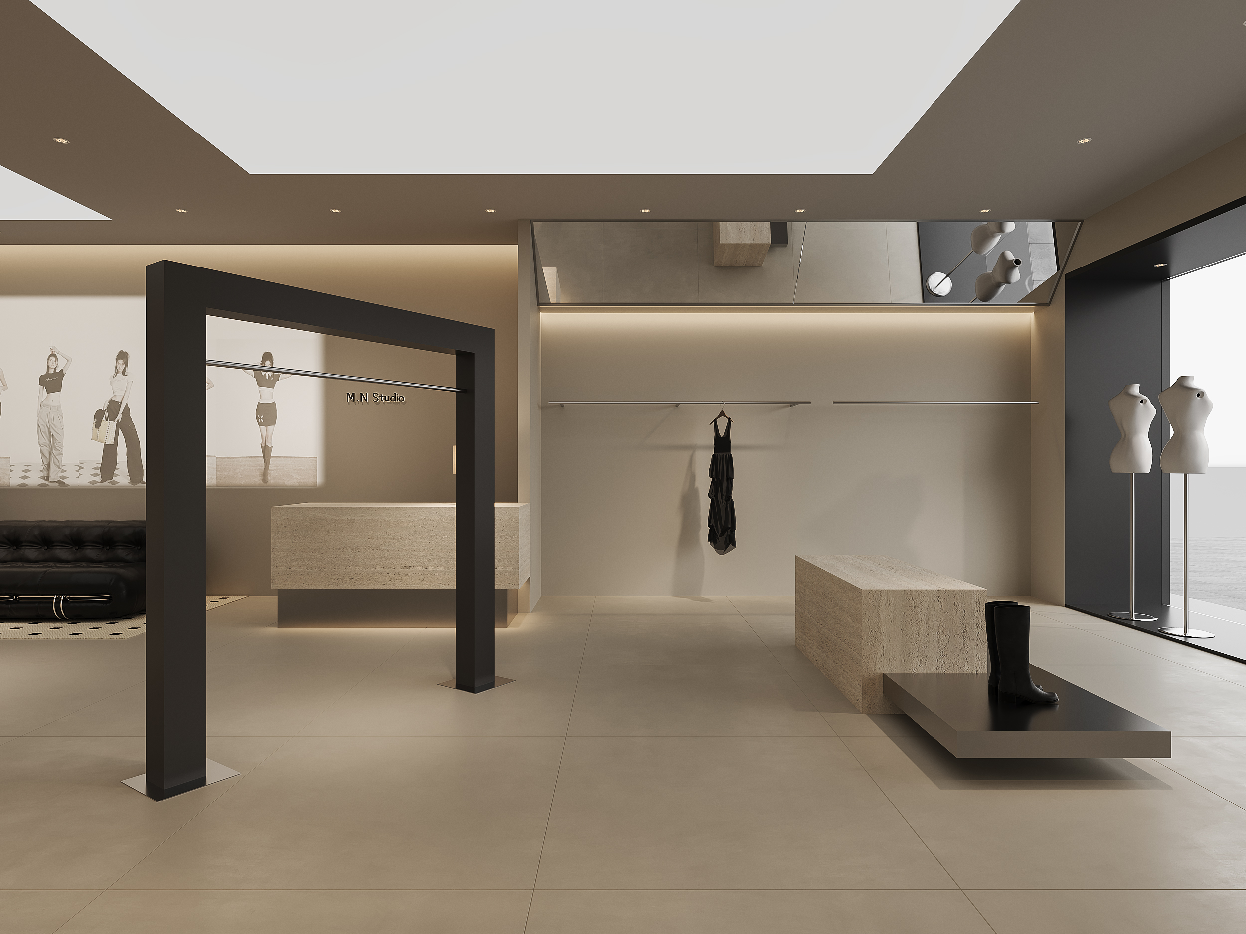 M·N studio·60㎡临街女装店铺设计-1