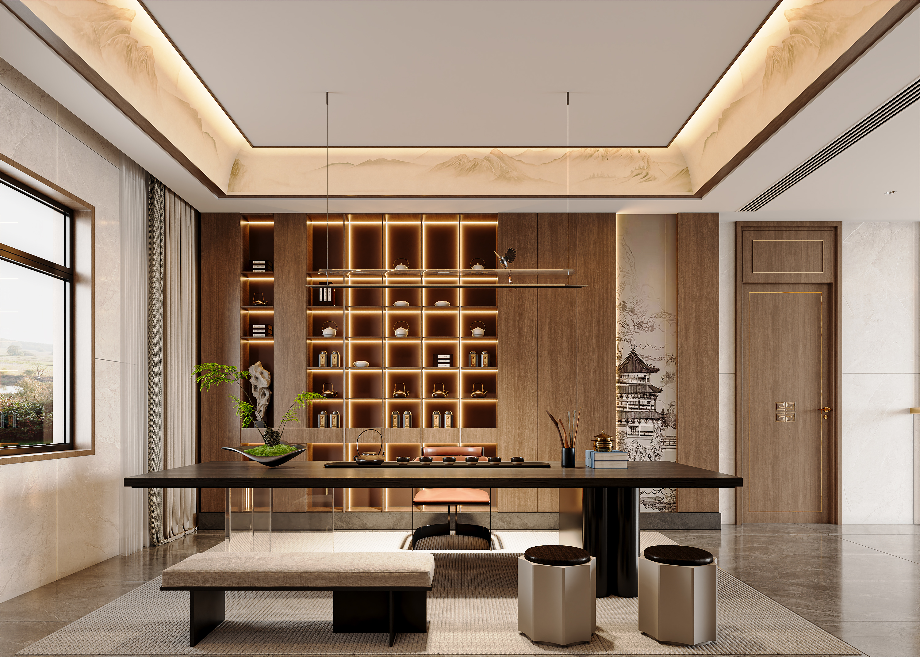 新中式别墅鉴赏-0