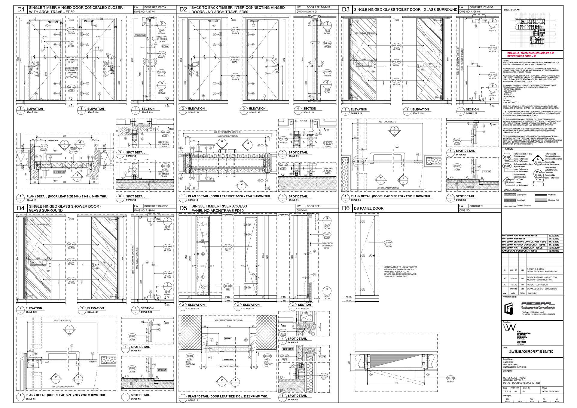 2D AutoCAD - Hotel Guestroom @ Palm Hotel-5