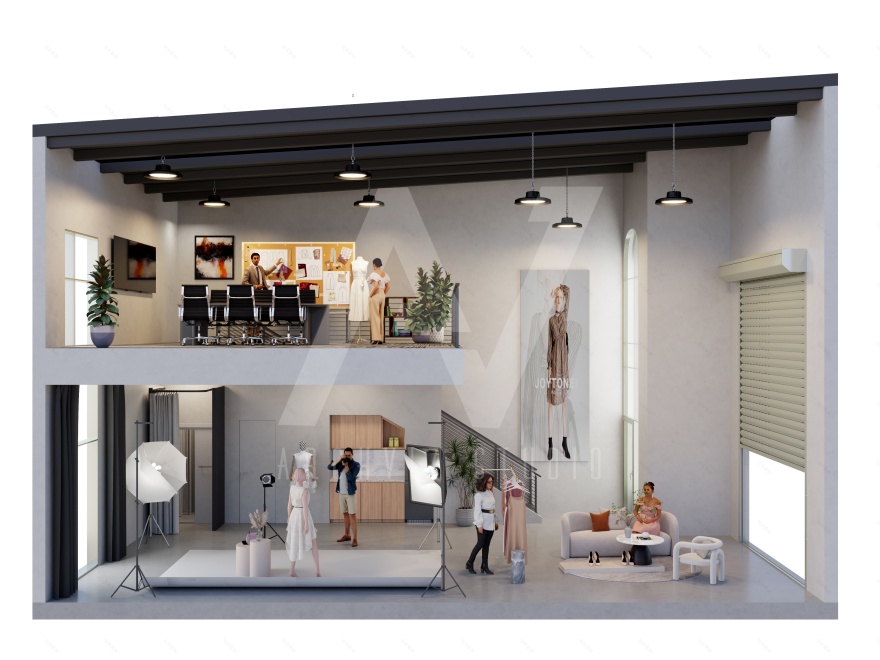 Industrial Complex | 3D Sectional Plans-21