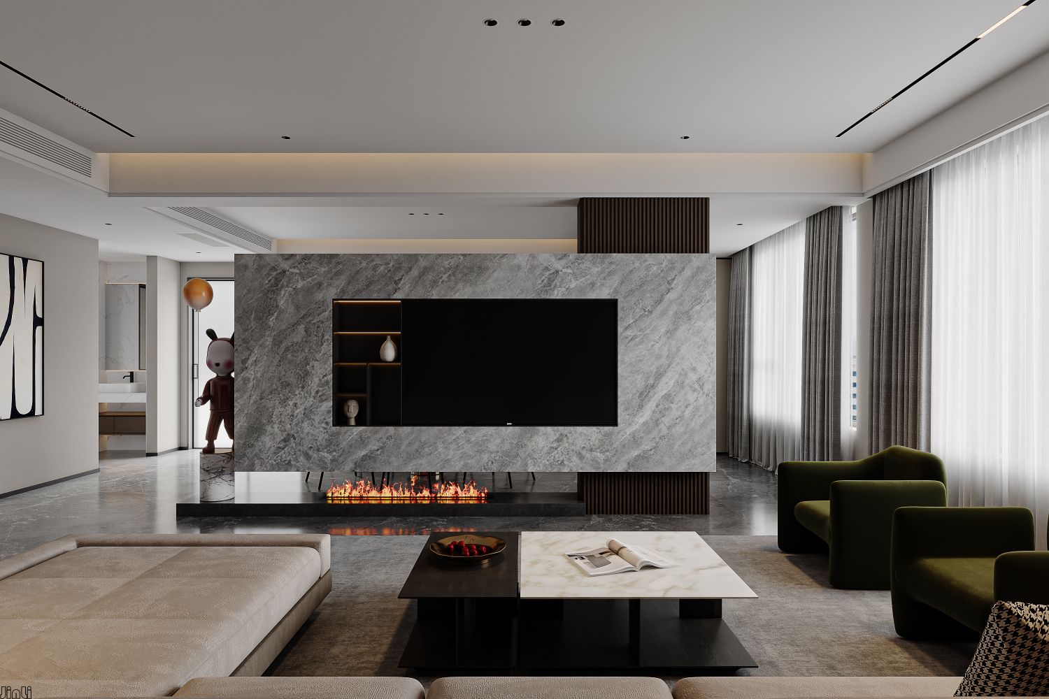 家装客厅效果-2