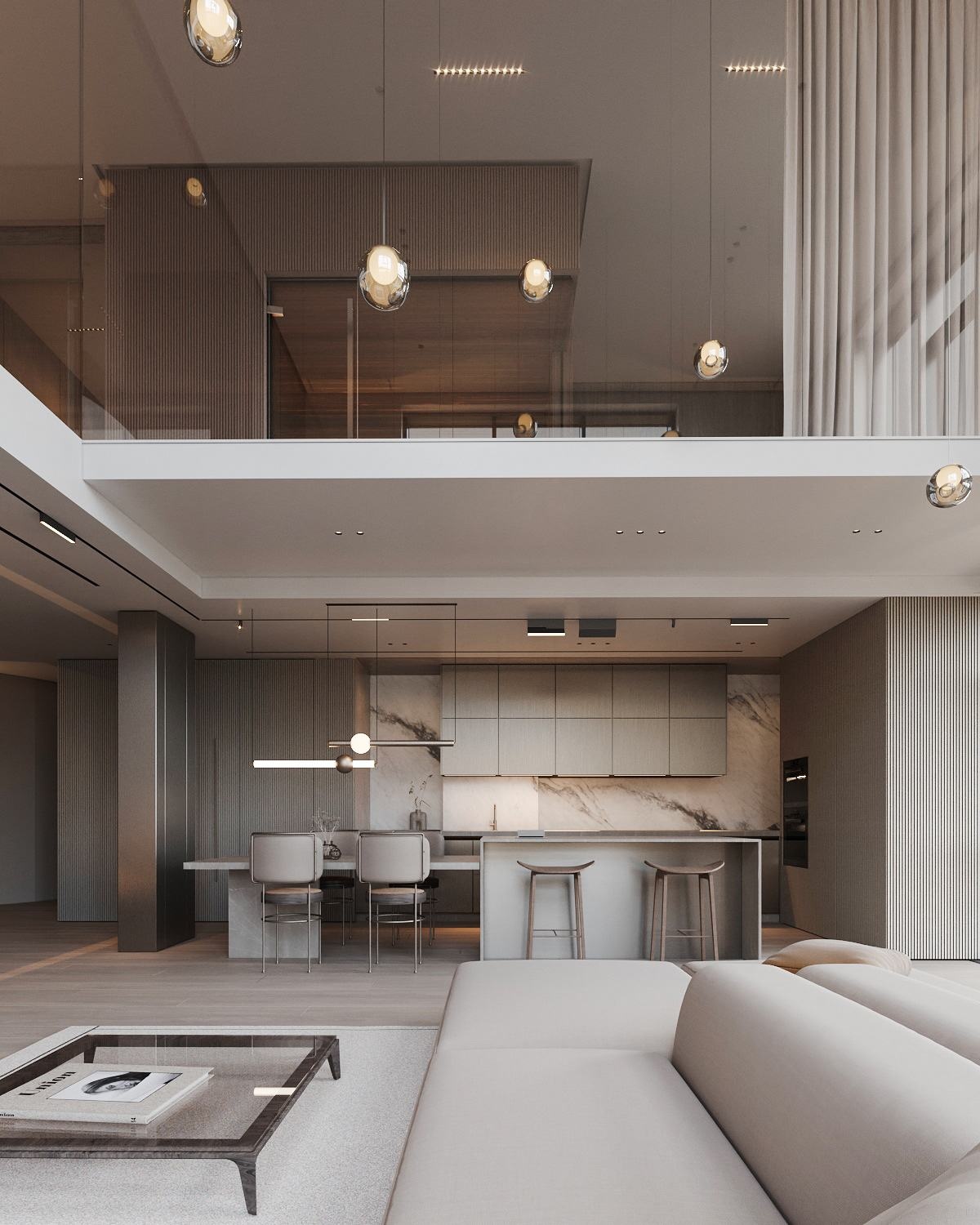 简洁纯粹的挑空别墅丨乌克兰基辅丨ArtPartner Architects-2