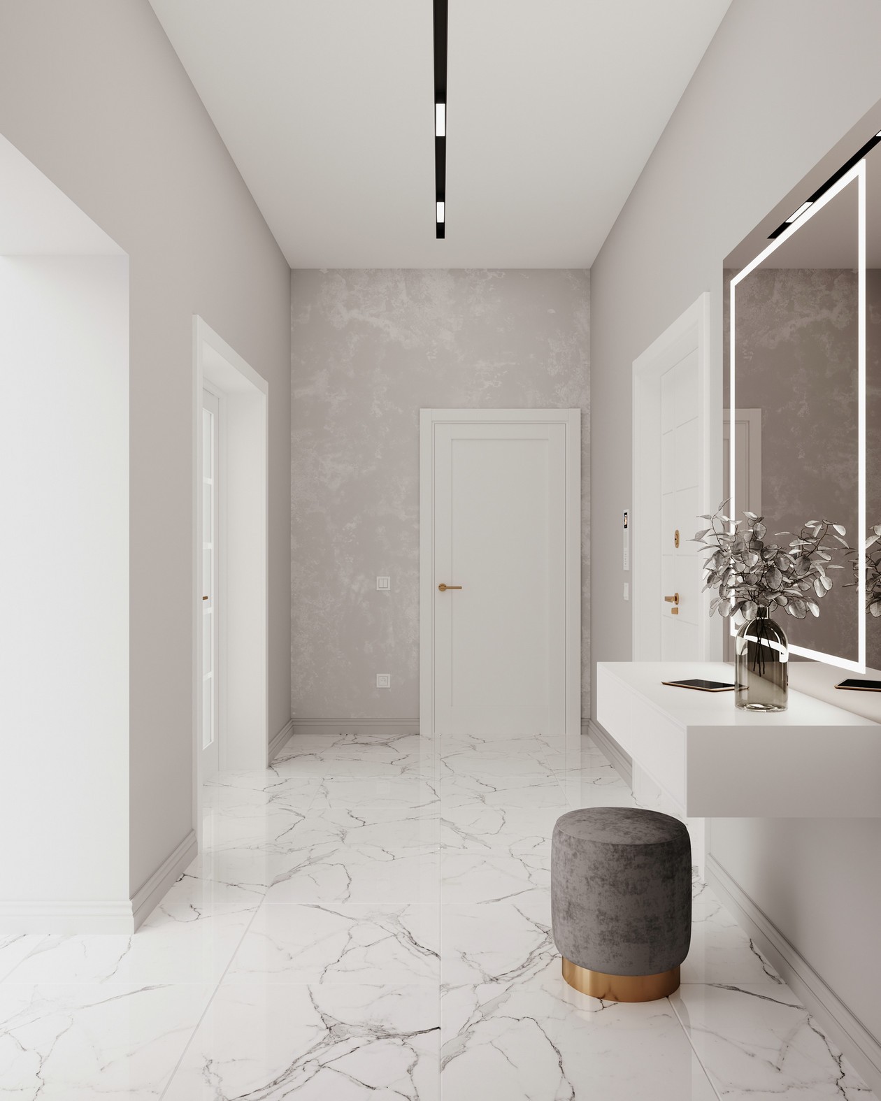 白+灰极简风，让空间更有“型”！-13