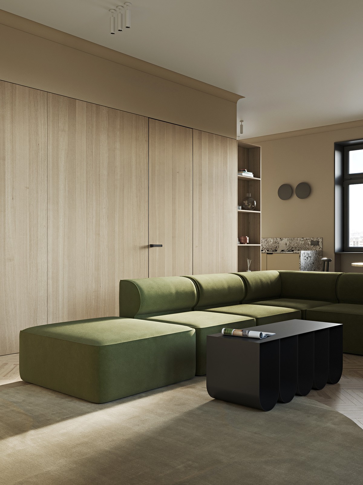 乌克兰基辅--现代清新质感公寓-8