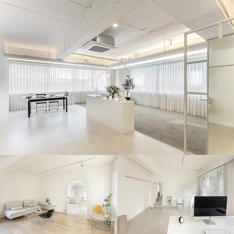 "白色与木色的高级 27 平米工作室"-1