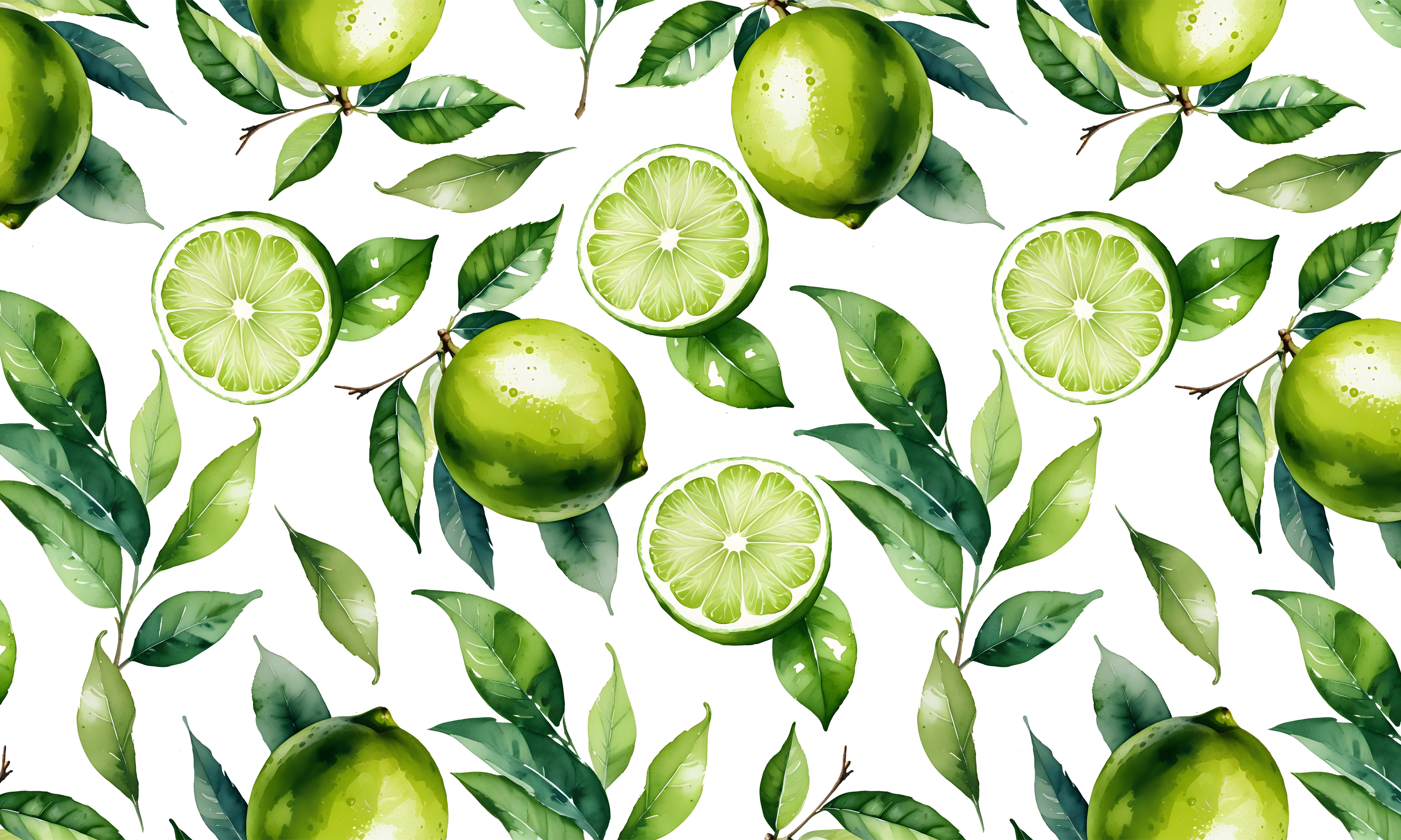 Seamless citrus pattern collection. Free print-8