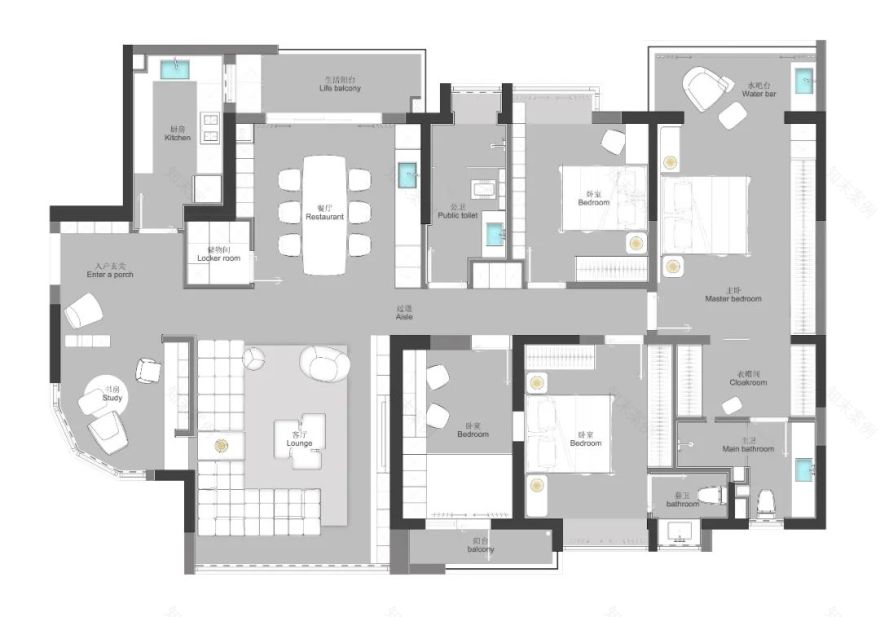 广东惠州 215m²大平层私宅设计丨中国惠州丨土禾空间设计事务所-44