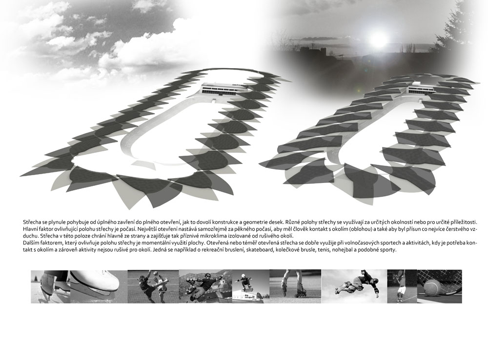 Zastřešení zimního stadionu, ostrov Štvanice | Klára Švecová-13