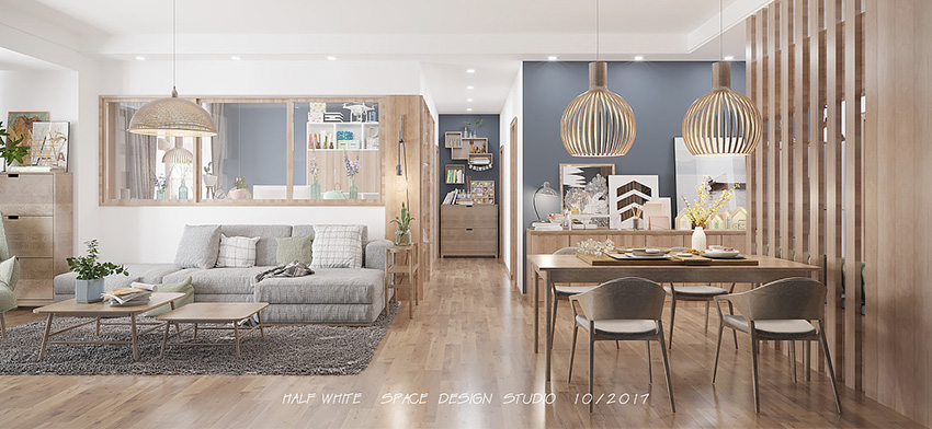 成都北欧风温暖住宅 | 原木与自然的和谐融合-5