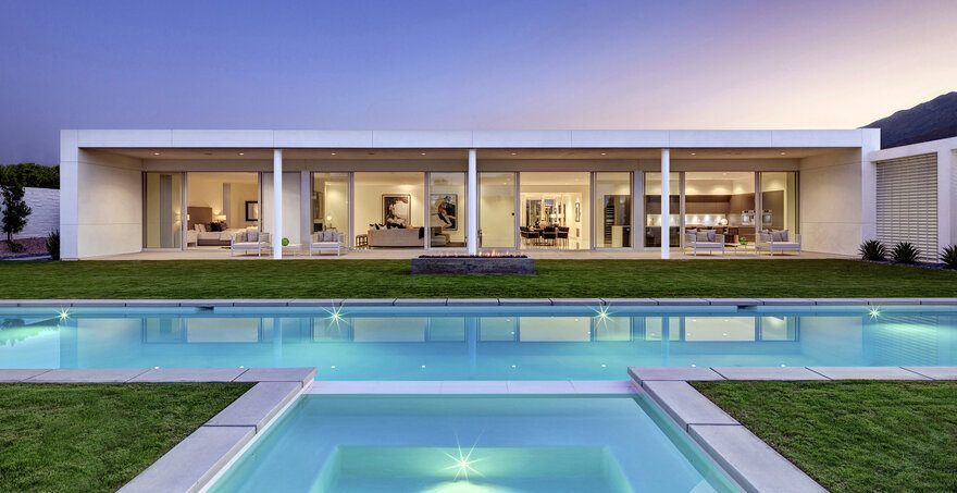 Linea Residence Featuring Minimal Lines and Walls of Glass-0