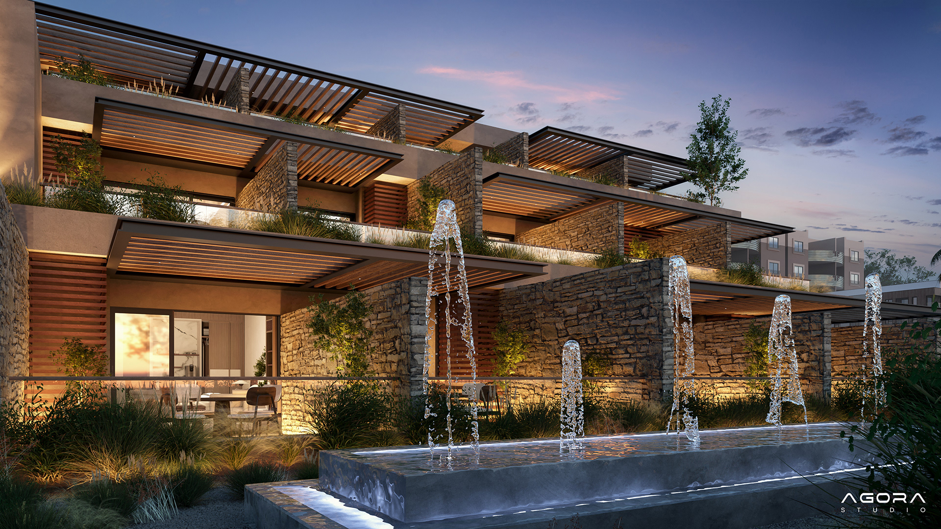 新阿卜哈度假村，新阿卜哈汽车旅馆丨沙特阿拉伯丨AGORA STUDIO-10