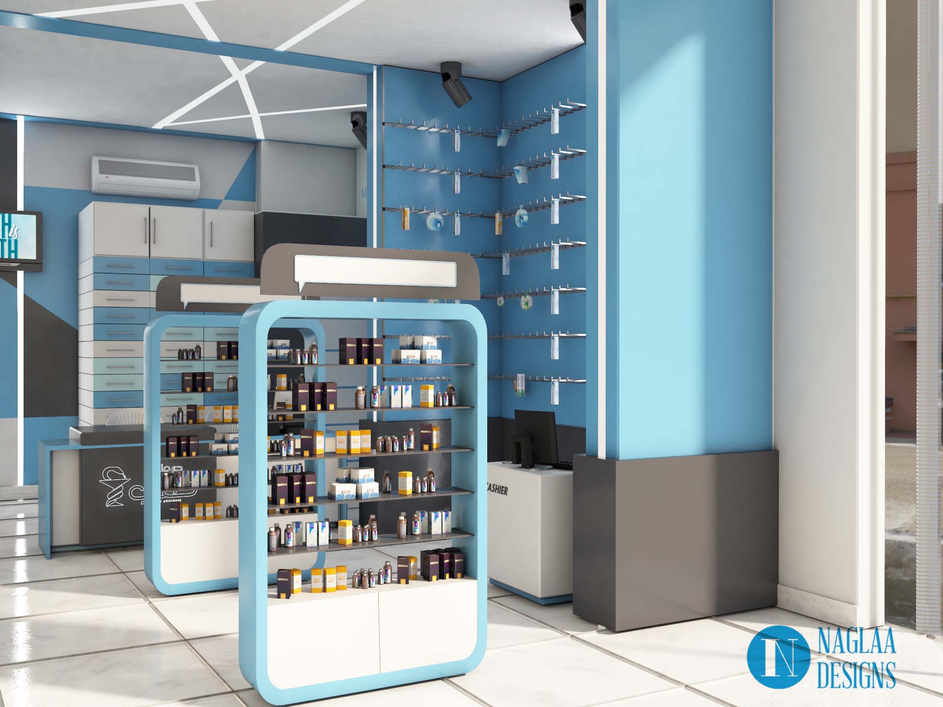 pharmacy interior desisn-2 proposals for elevation-5