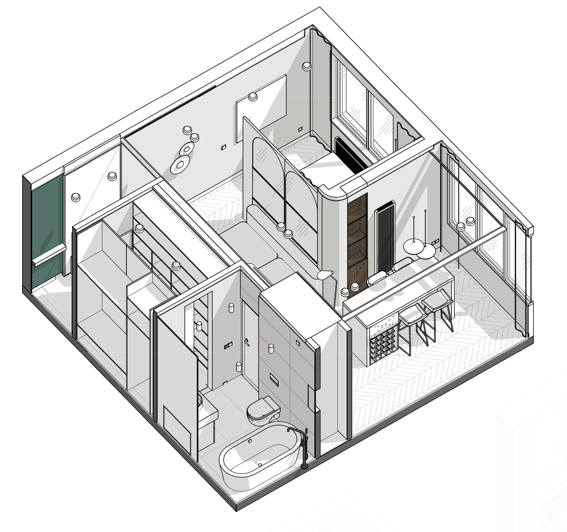 SECRET BOX 公寓设计丨俄罗斯莫斯科丨Anna Trofimova,Viktoriya Adamovich-32