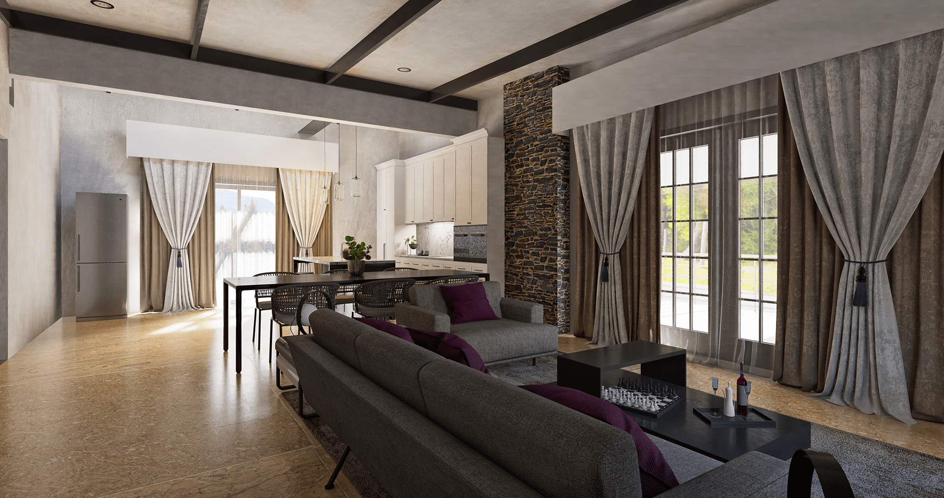 Modelado 3D de Diseños de Interiores Portafolio-3