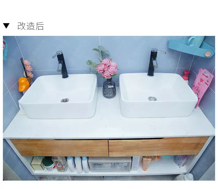 少女心卫浴间改造,现代简约风格设计亮点解析-39