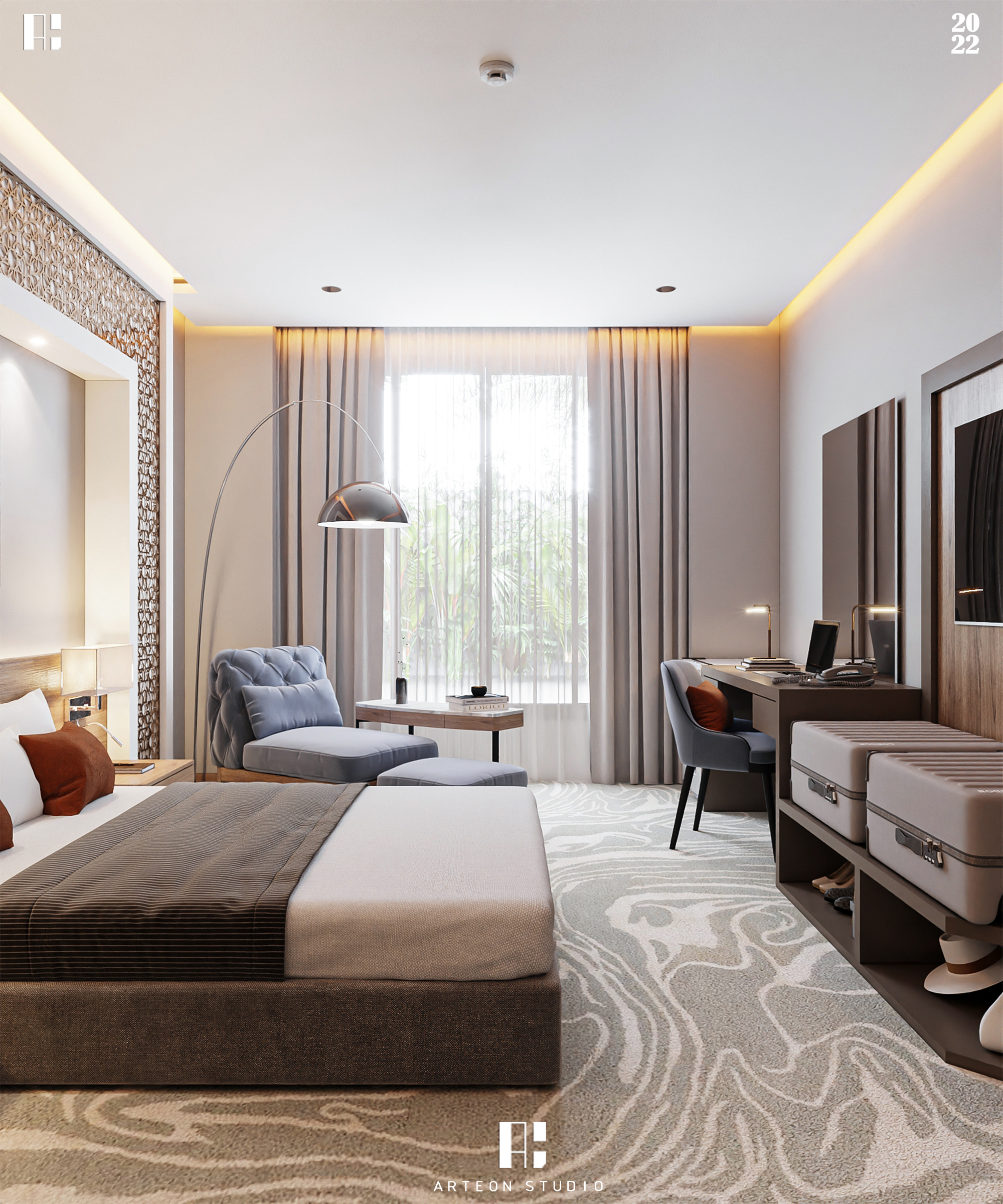 SINGLE HOTEL ROOM 室内设计-13