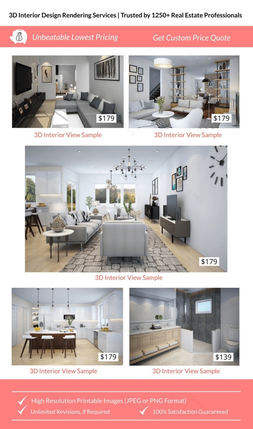 3D 室内渲染丨美国西雅图丨The 2D3D Floor Plan Company-33