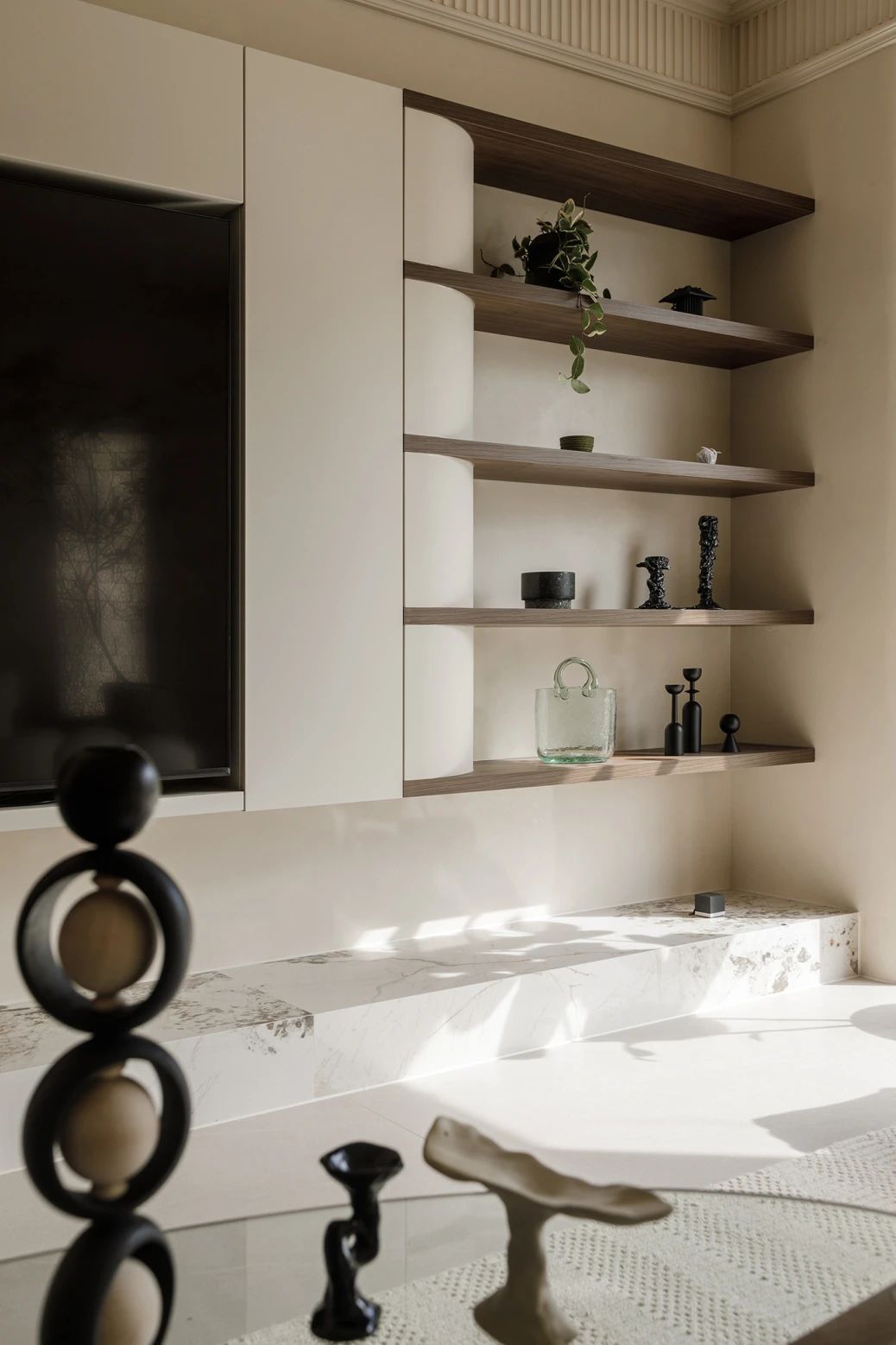 线面布局,石材联动 | 年轻人的婚房也讲究“打破重组”-17