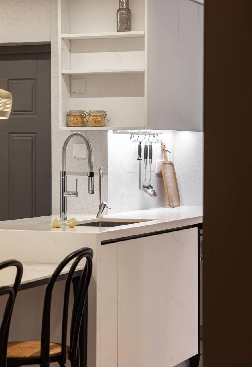 89㎡小三居现代简约设计-33