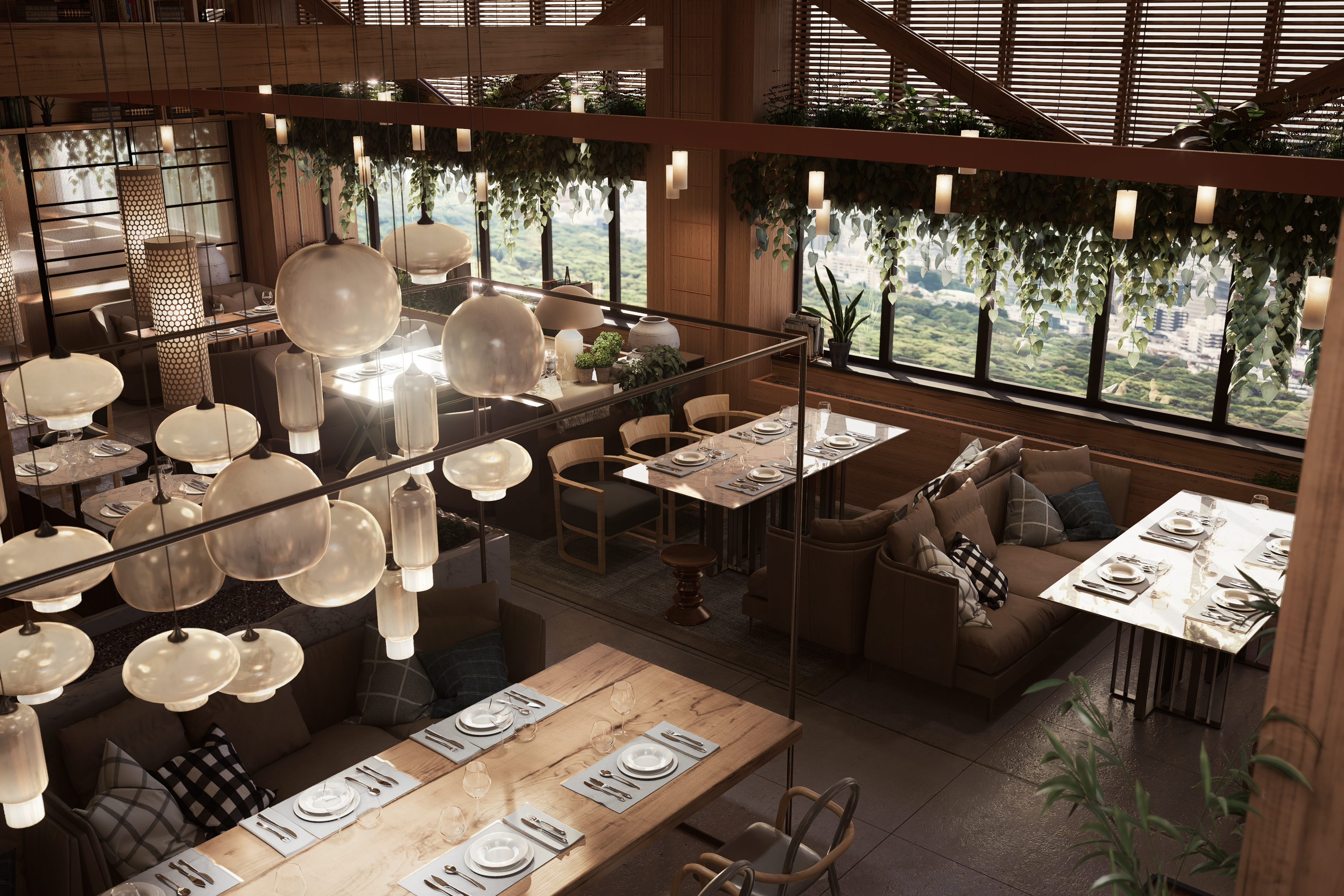 Restaurant 3D Set up-3