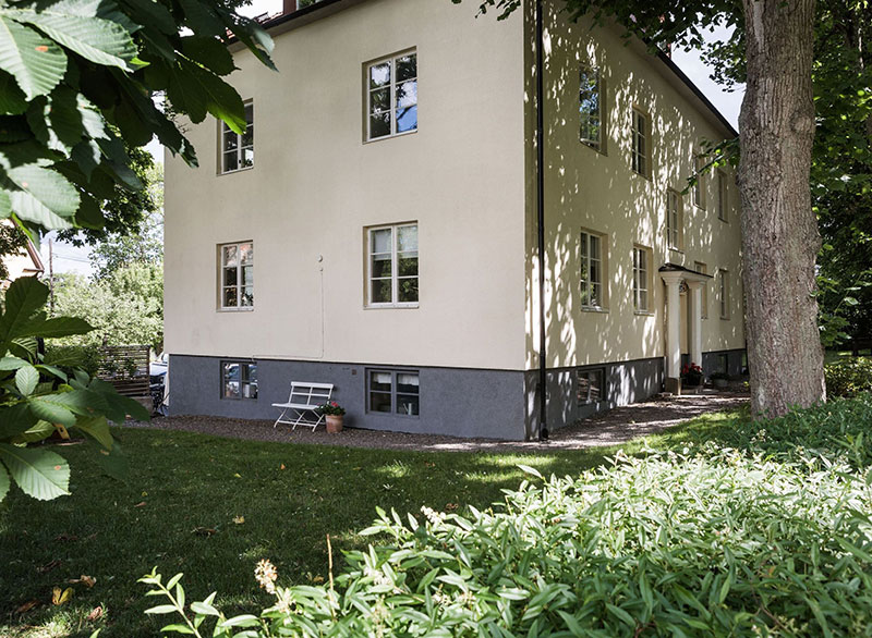 瑞典绿色乡村公寓 | 自然光与气的完美结合-16