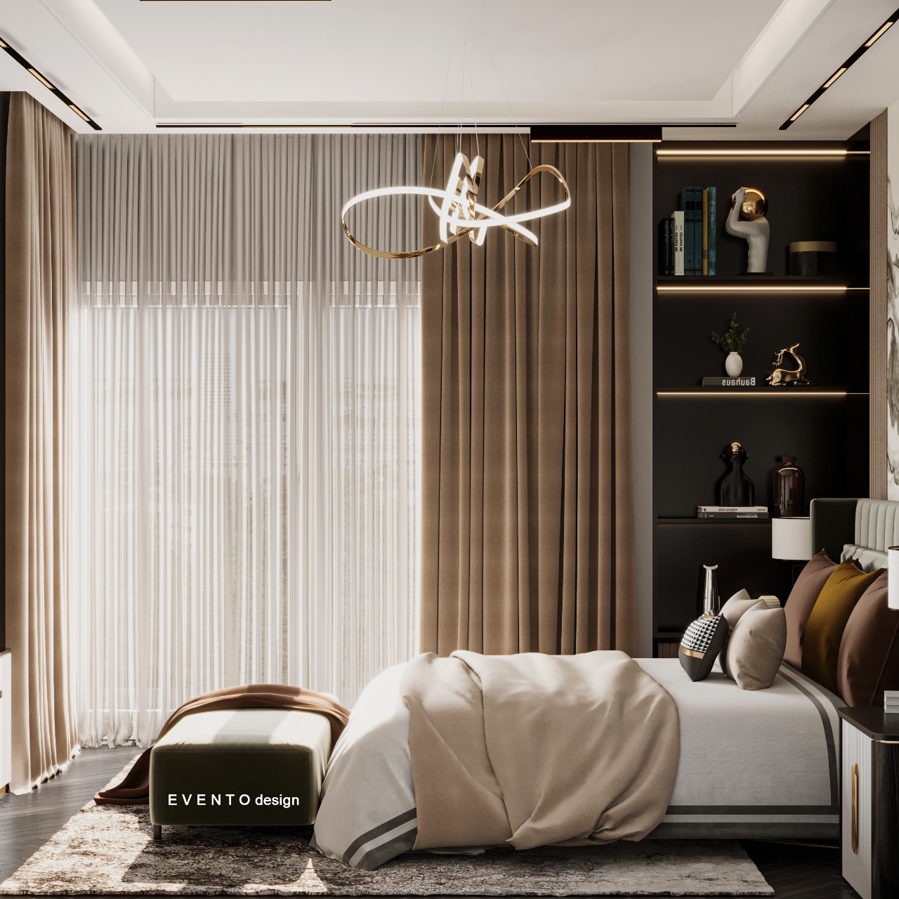 Bed room with dressing-1