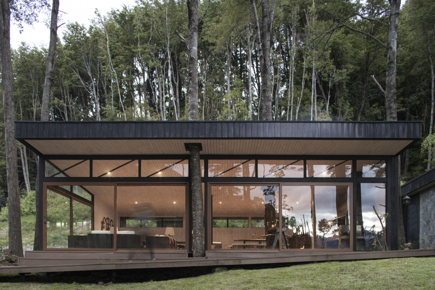 智利 Patagonia 湖畔复杂建筑设计丨Estudio Base Arquitectos-9