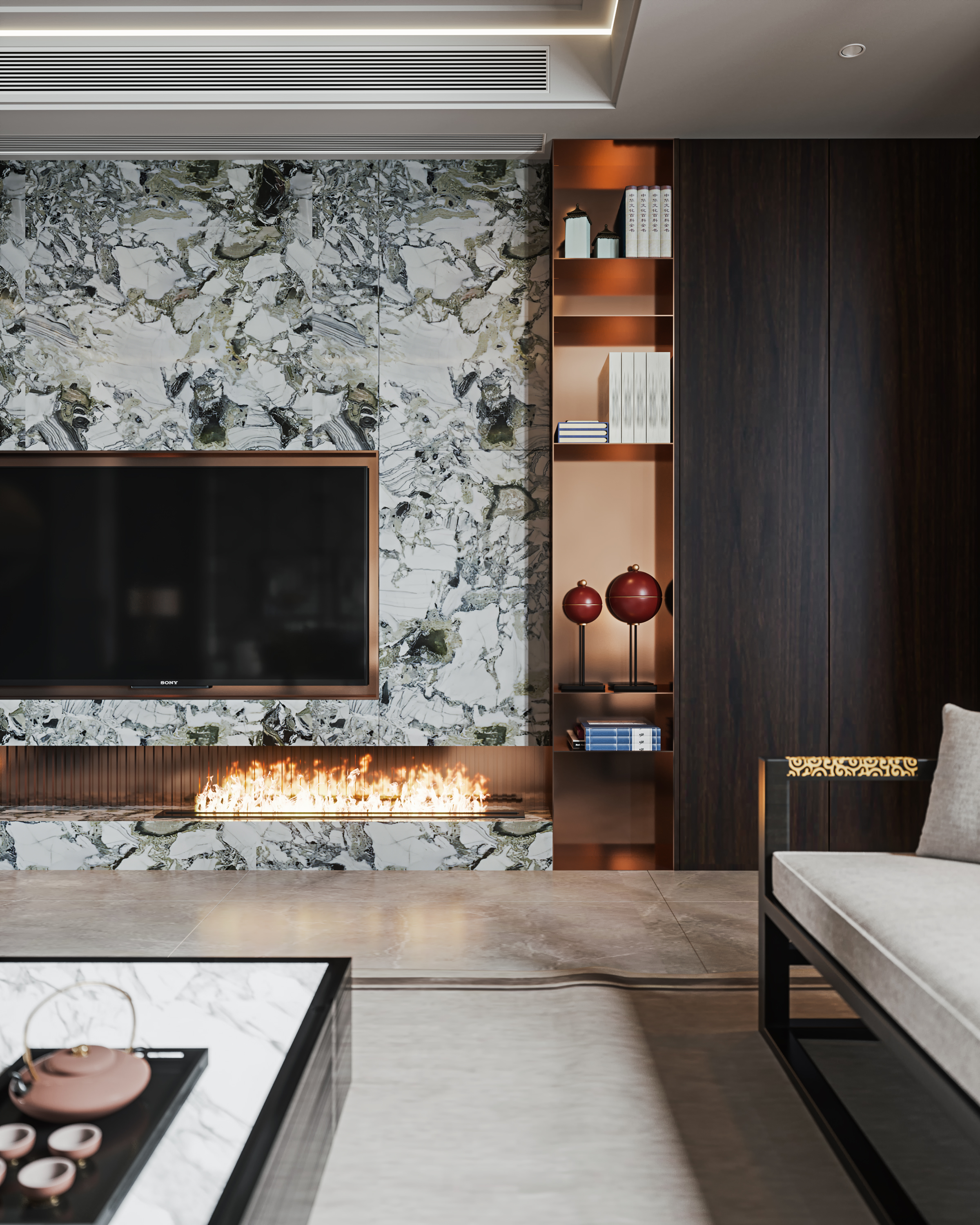 新中式风格平层-5