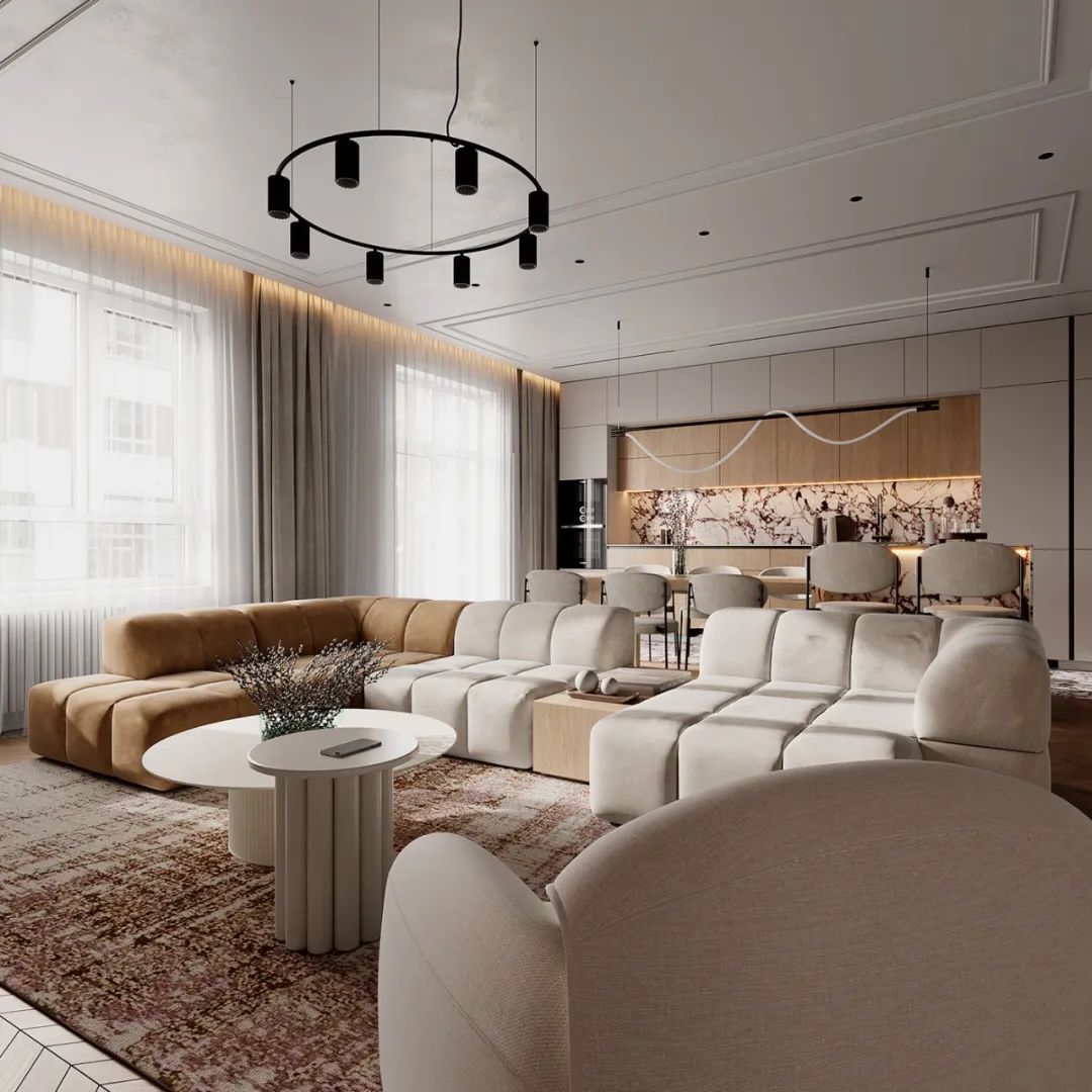 简约轻奢大平层设计丨BODES Studio-10