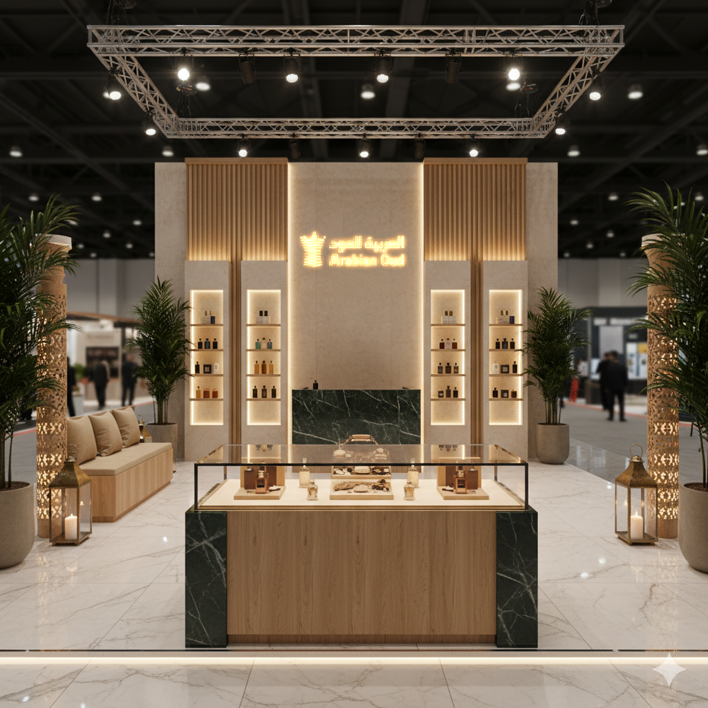 AI Arabian Oud Concept trade show , exhibition , booth-2
