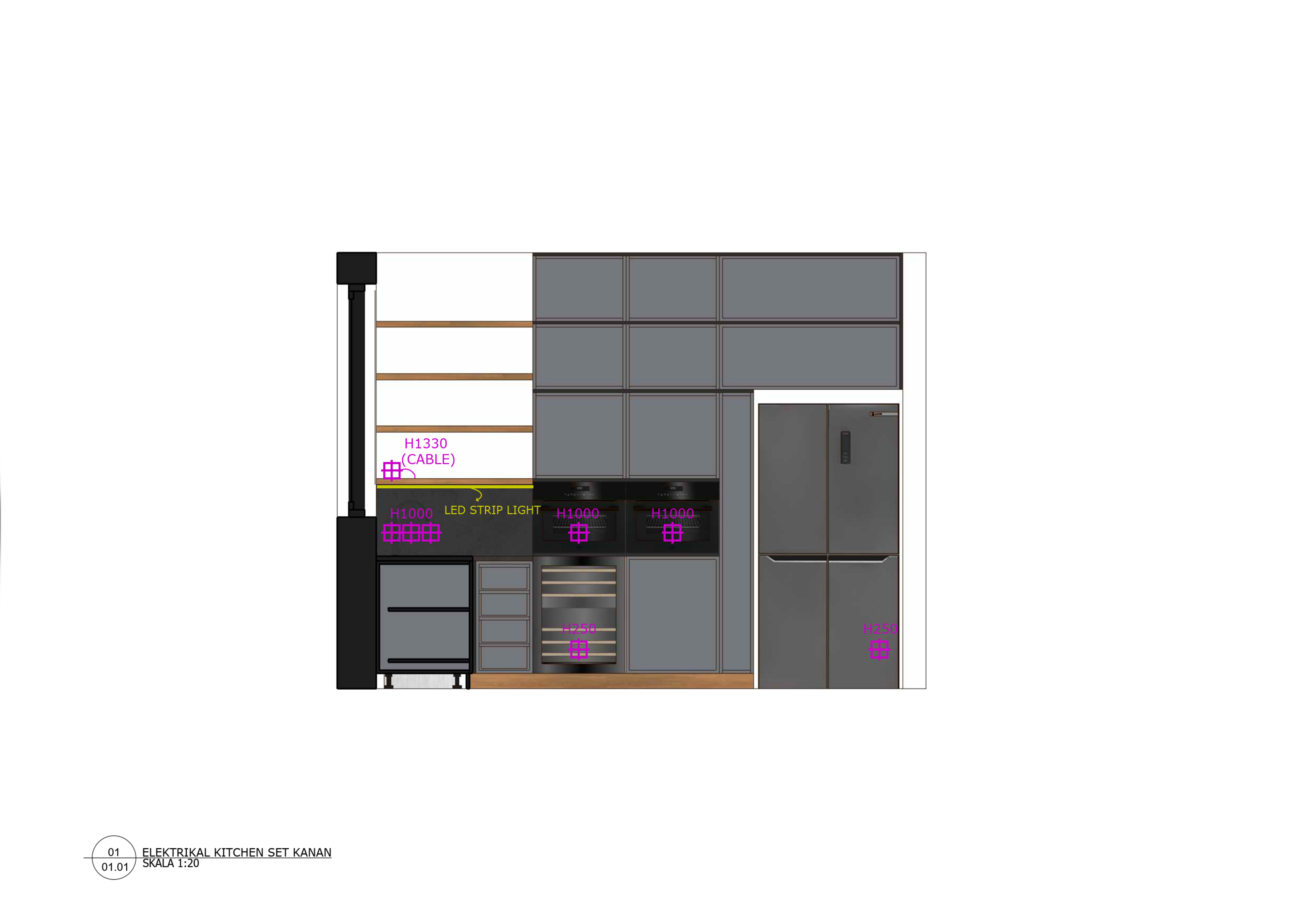 gambar kerja kitchen set pondok labu-6