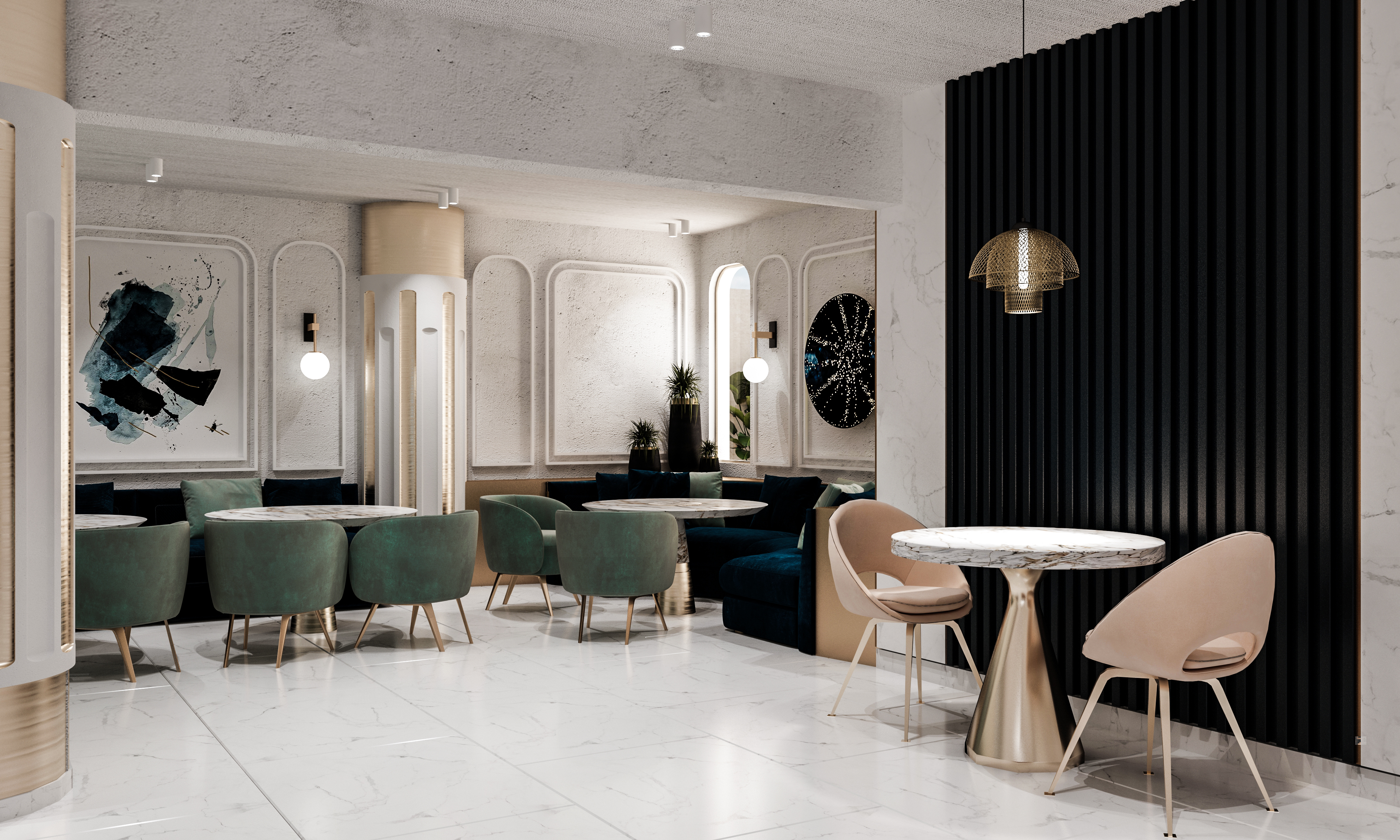 BLUE DIAMOND 咖啡店室内设计丨阿联酋阿布扎比-16