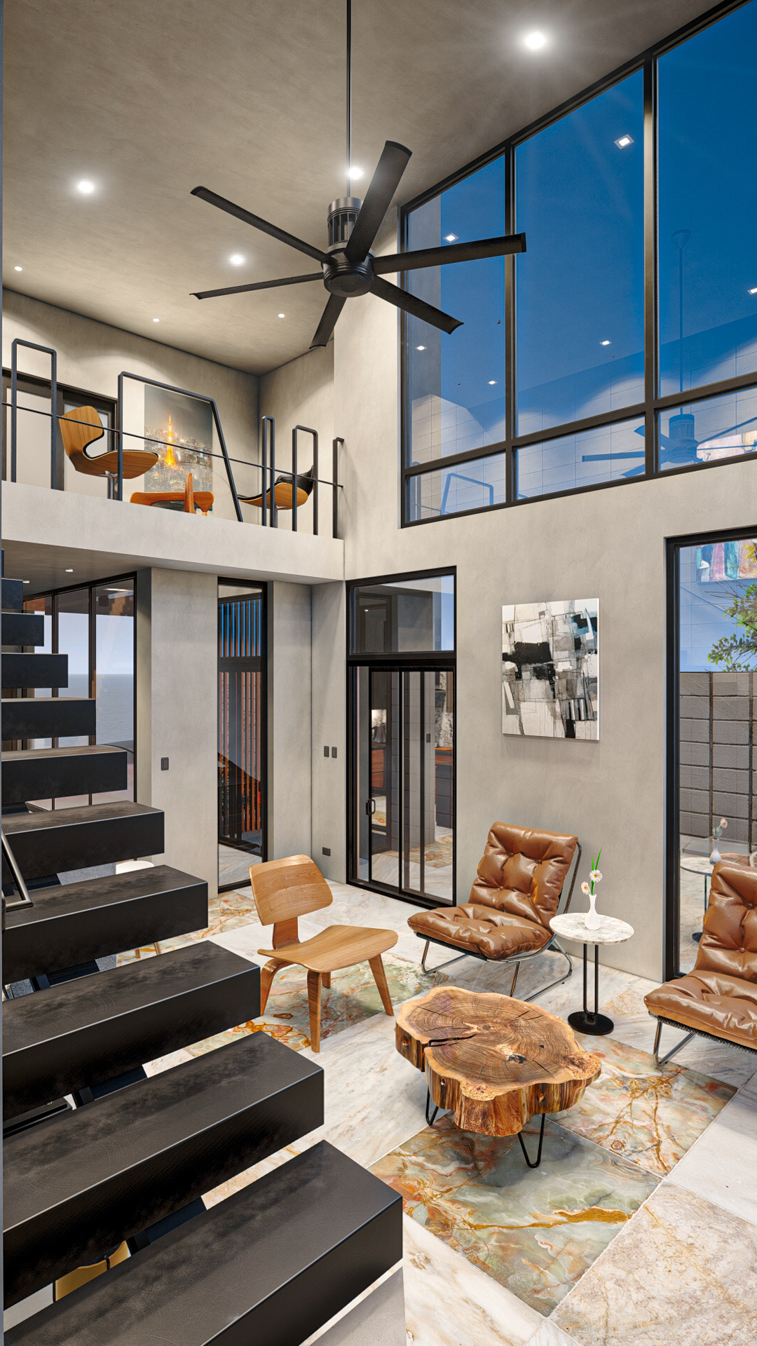 粗野主义别墅设计丨Paolo Nuñez-11