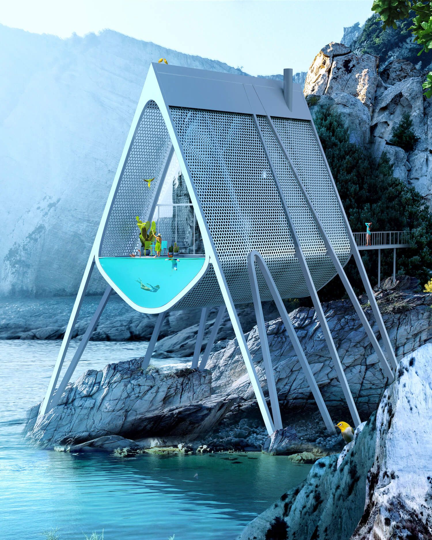 希腊海滨的白色小屋丨ANTIREALITY-1