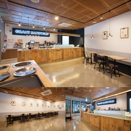 14 坪韩式咖啡厅室内设计案例-1