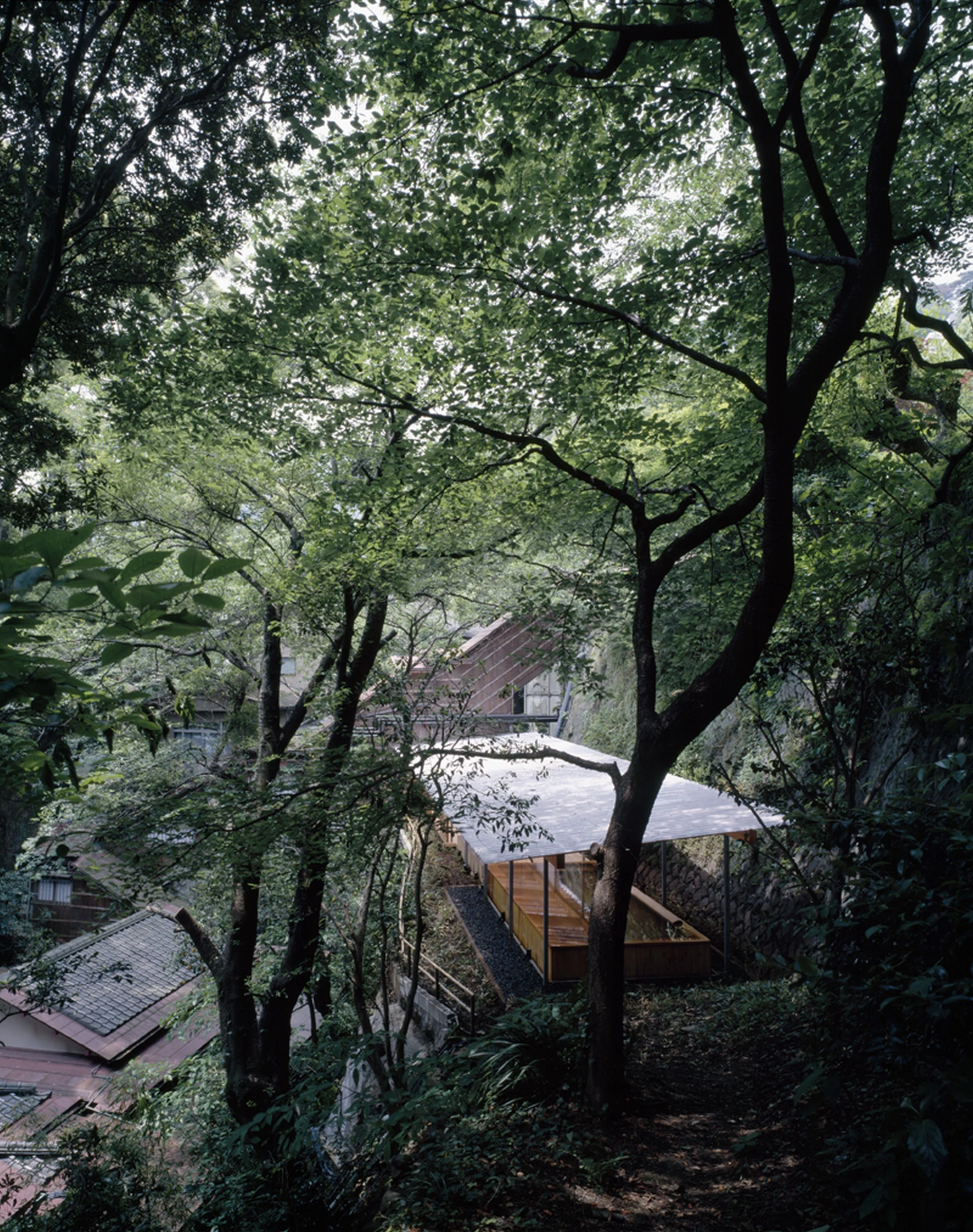 隈研吾打造日本顶级温泉旅馆户外半露天浴池-18