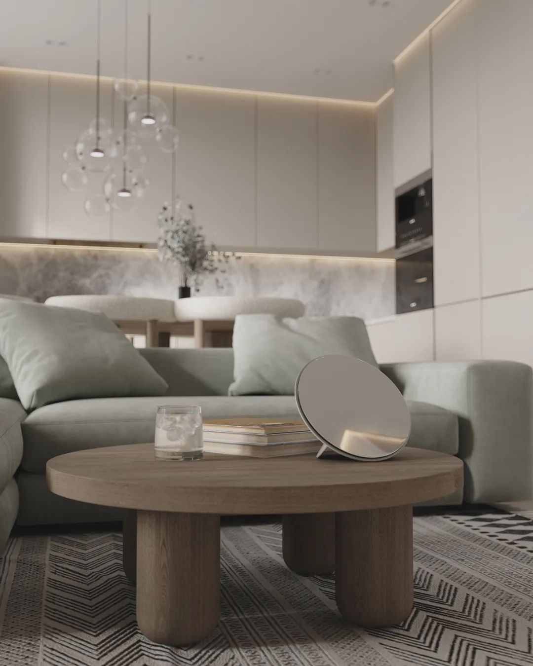 奶白色极简主义设计丨美国纽约丨Tetiana Aleksandrenko-36