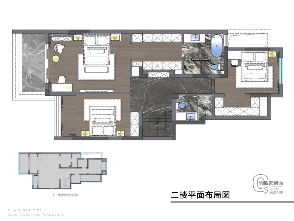 观塘香颂底跃户型装修案例丨中国重庆丨重庆俏业家装饰-23