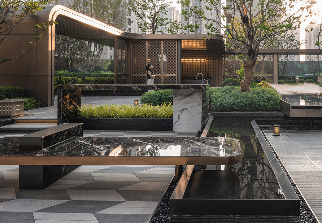 西安中铁建西派玺悦示范区景观SU模型-3