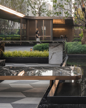 西安中铁建西派玺悦示范区景观SU模型