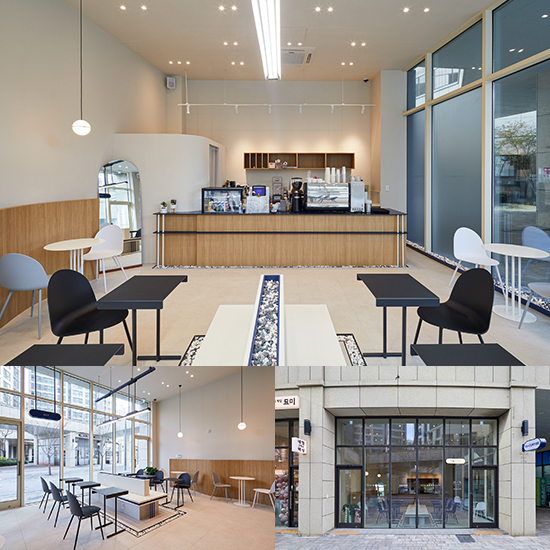 116 咖啡厅 | 简约单色与木质元素的 17 平米温馨空间-1