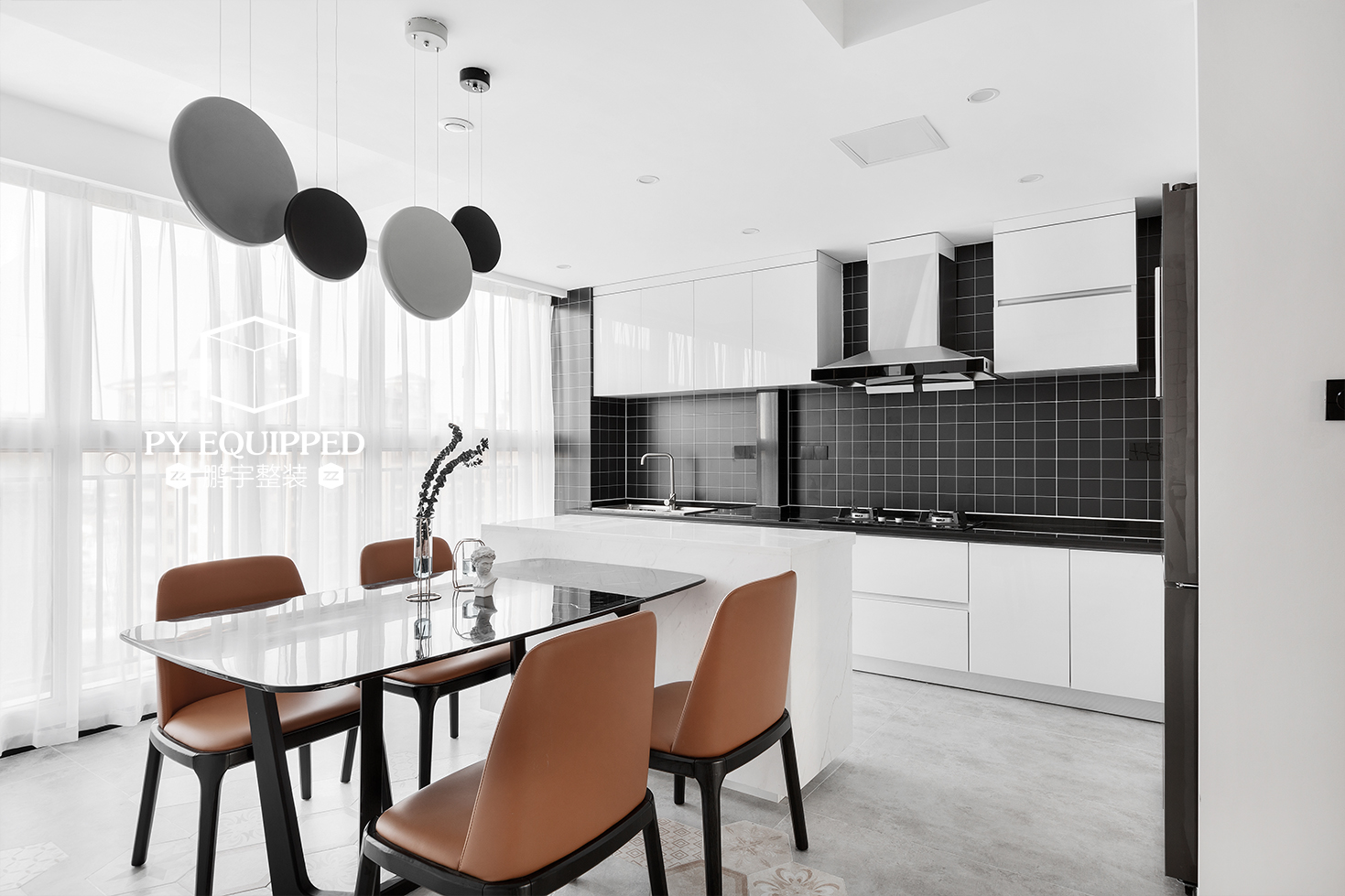 125㎡极简北欧风，白色空间的人性化细节设计-18