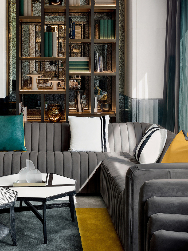 武汉越秀星云销售中心 | 复古摩登空间艺术呈现-31